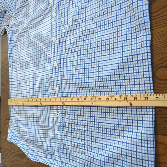 Cinch WRX Mens Blue White Work Size Large Shirt Plaid Button Down - Picture 13 of 16